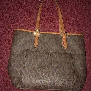 Michael kors brown tote bag
